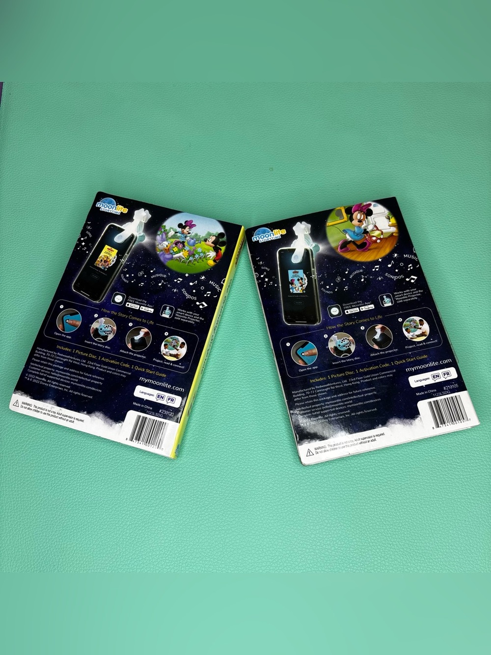 Moonlite Storytime Disney Mickey & Friends Projector Book Dic Bundle - Picture 2 of 4